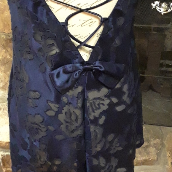 Vintage Victoria's Secret navy blue gown - Picture 5 of 6